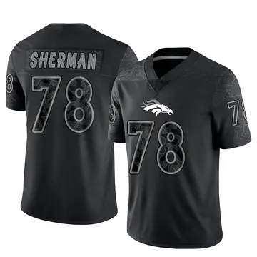 Youth Denver Broncos Will Sherman Black Limited Reflective Jersey By Nike