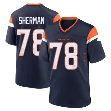 Youth Denver Broncos Will Sherman Navy Game Alternate Jersey By Nike