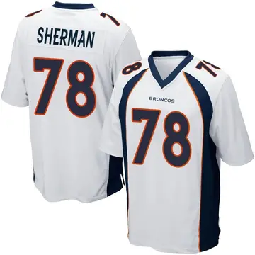 Youth Denver Broncos Will Sherman White Game Jersey By Nike