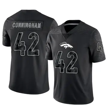 Youth Denver Broncos Zach Cunningham Black Limited Reflective Jersey By Nike