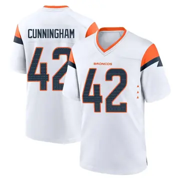 Youth Denver Broncos Zach Cunningham White Game 2nd Jersey By Nike