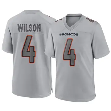 Youth Denver Broncos Zach Wilson Gray Game Atmosphere Fashion Jersey By Nike